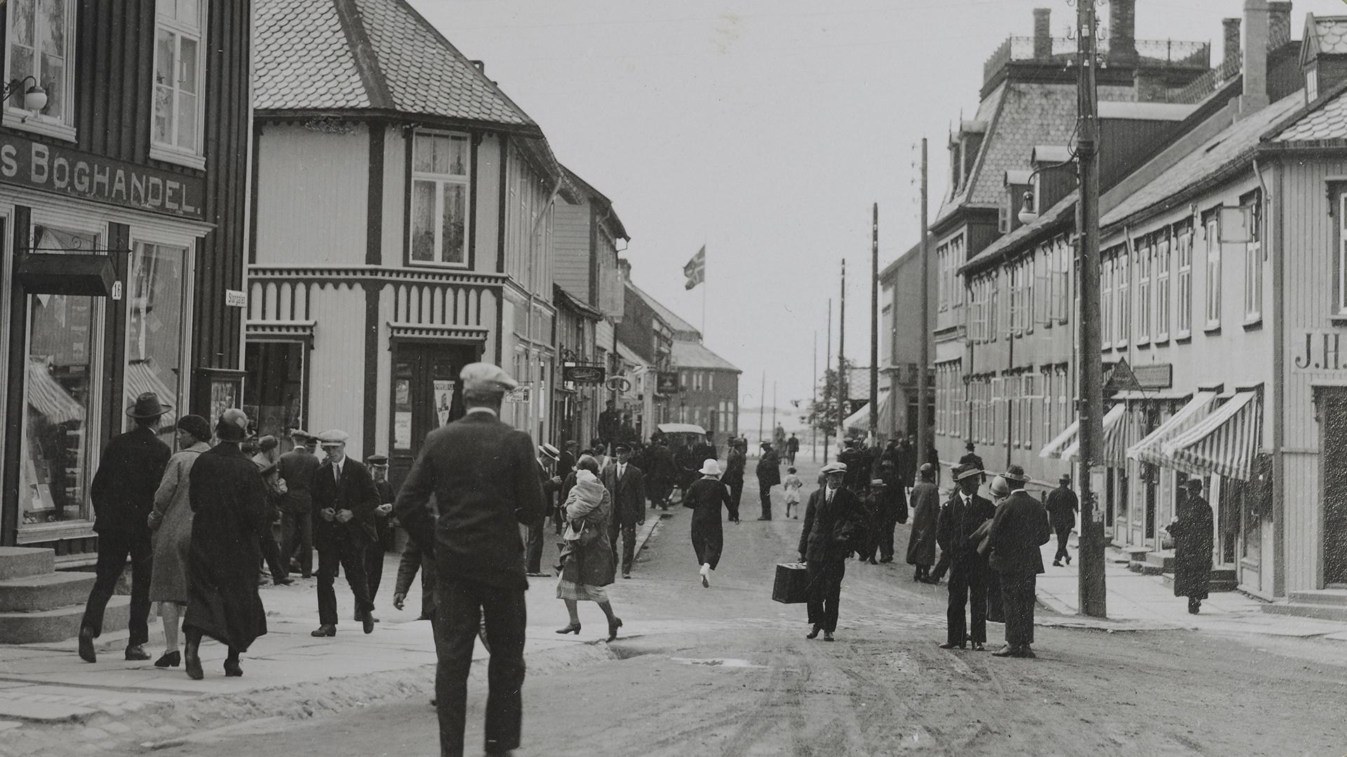 Storgata 1926 - fotograf Kristian Helgesen