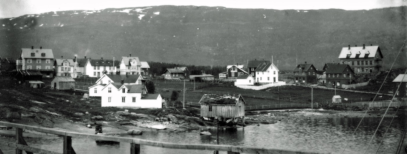 Ballangen sentrum sett fra kaia
