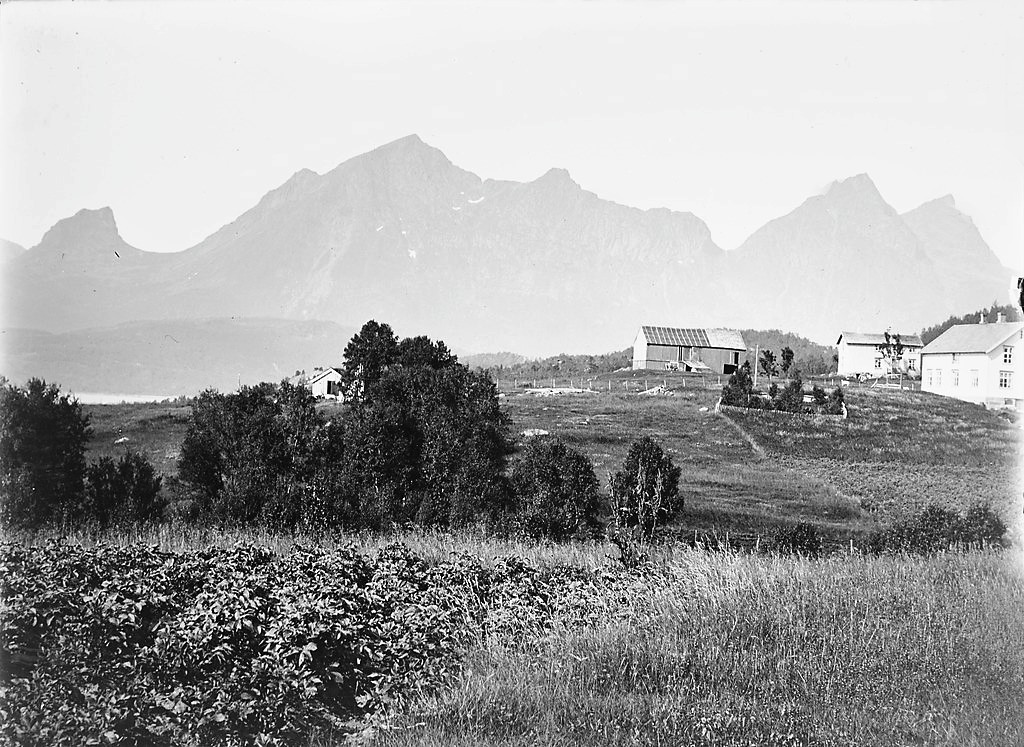 Hamarøyfjellene fra Uteid 1915 - Rekstads samling