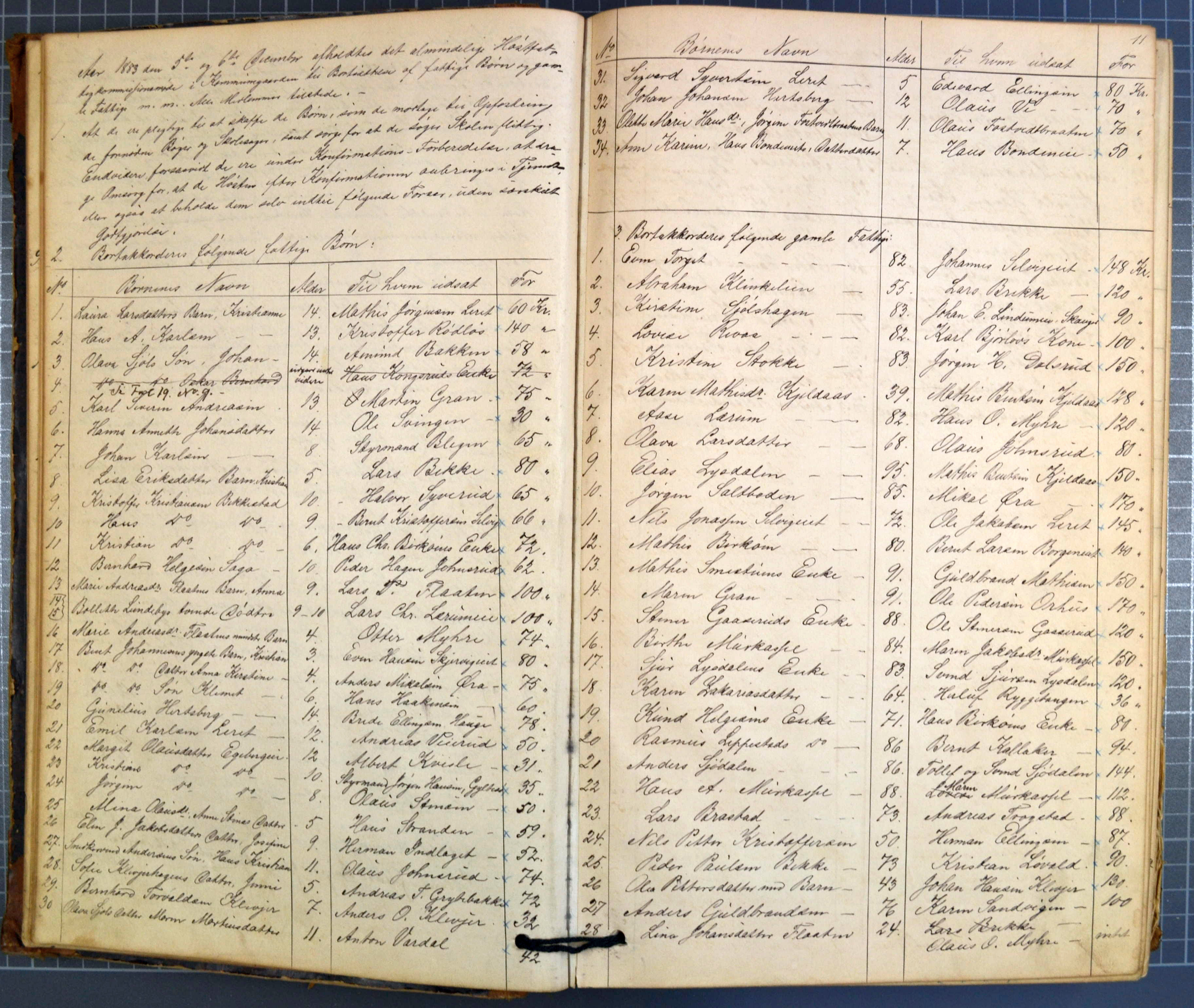 Møtebok for Sande Forsorgsvesen 1882-1897 - Manntall 1883