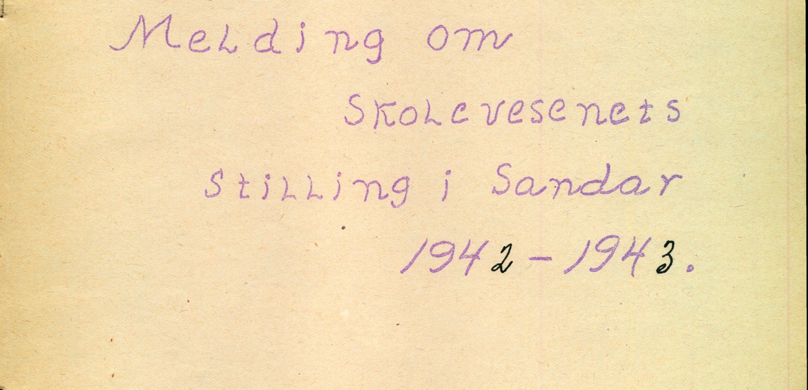 Melding om skolevesenets stilling i Sandar