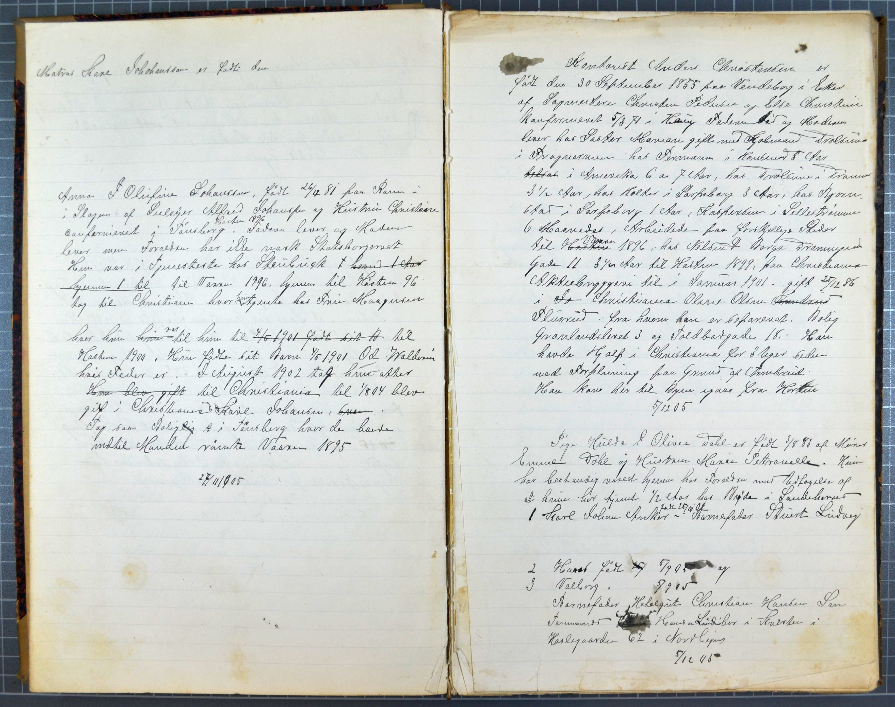 Hjemstavnsforklaringer 1906