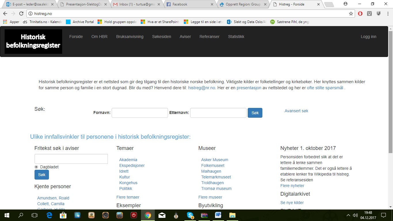 Historisk befolkningsregister