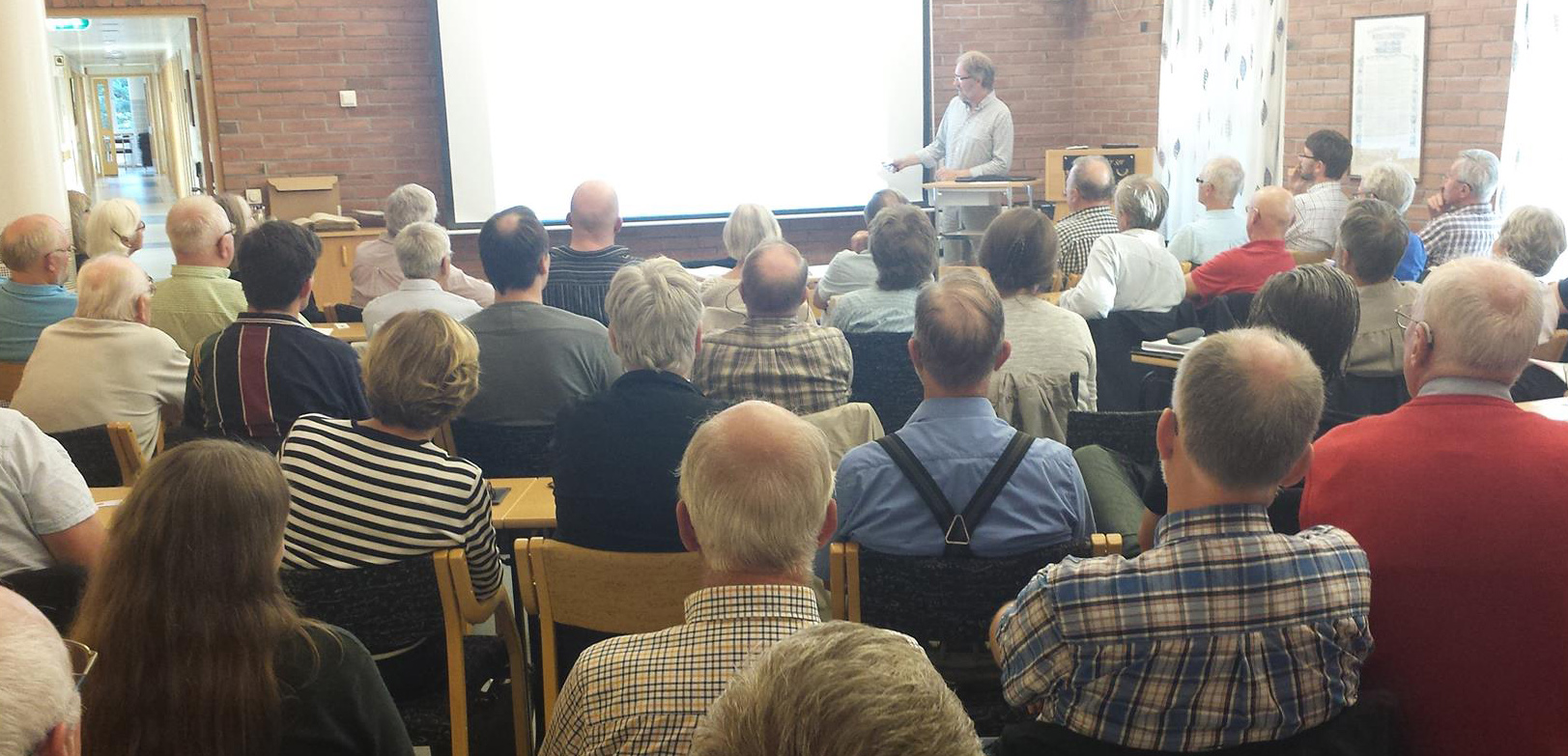 Bilde fra medlemsmøte Slekt og Data Vest-Agder