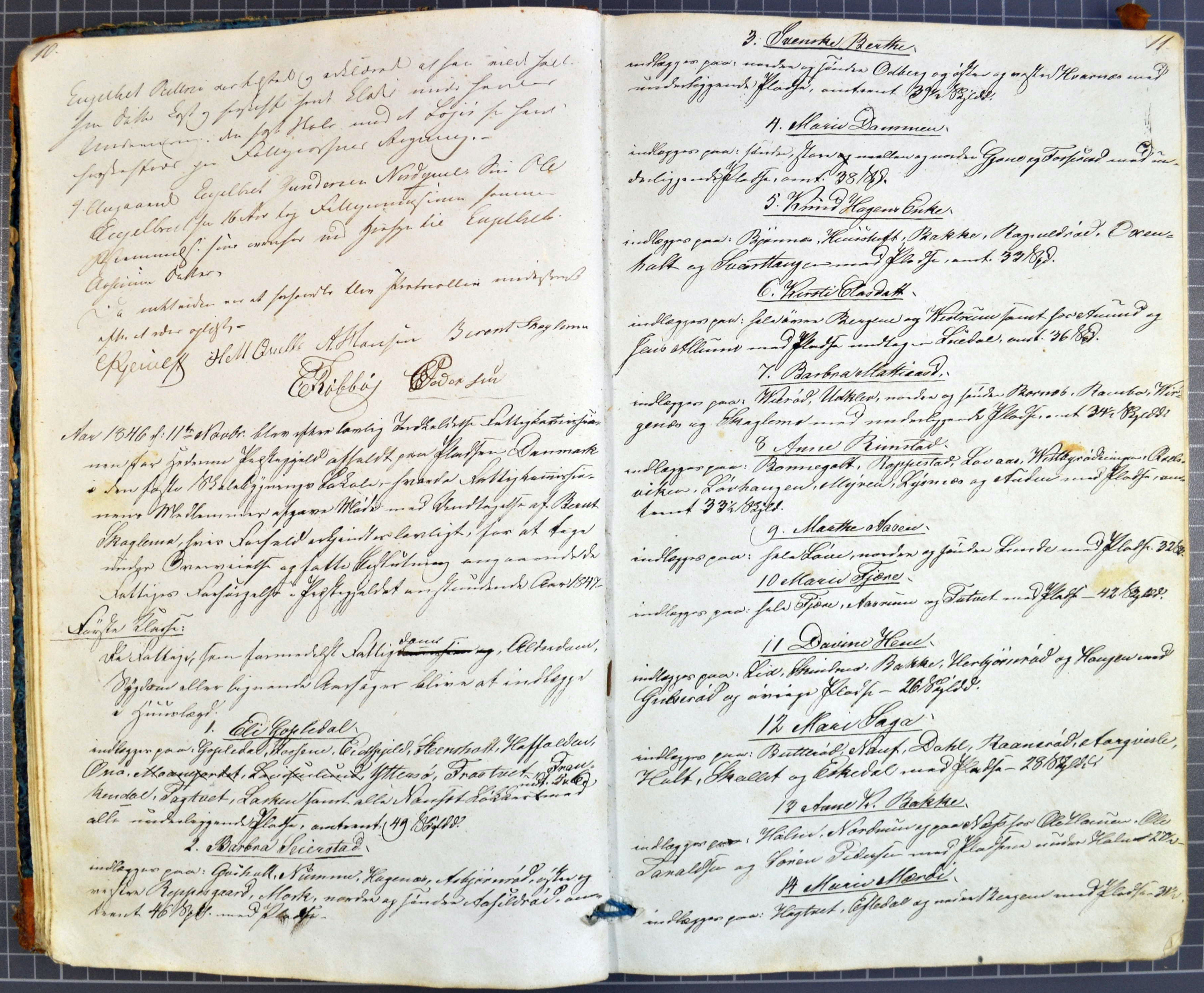 Hedrum Præstegields Fattigcommission Forhandlingsprotocol 1845-50