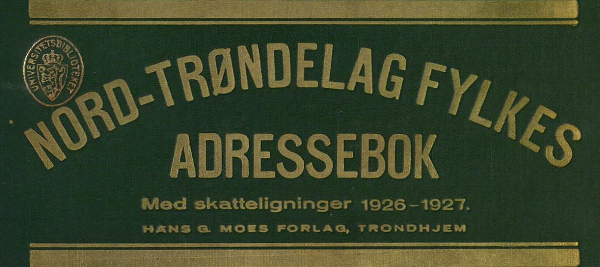 Adressebok fra Nord-Trøndelag