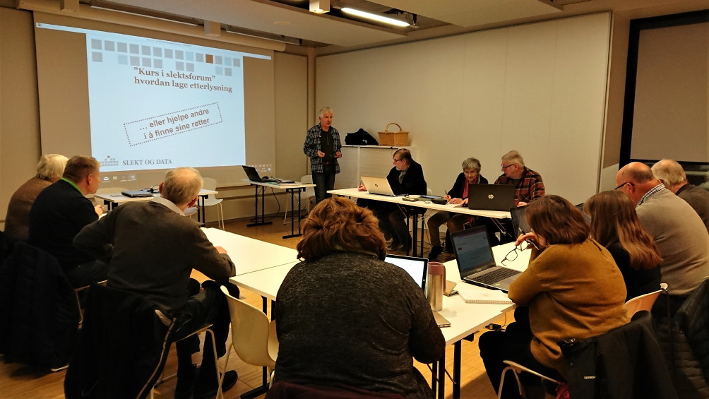 Kurs i Slektsforum januar 2018 i Bodø - Viggo Eide 