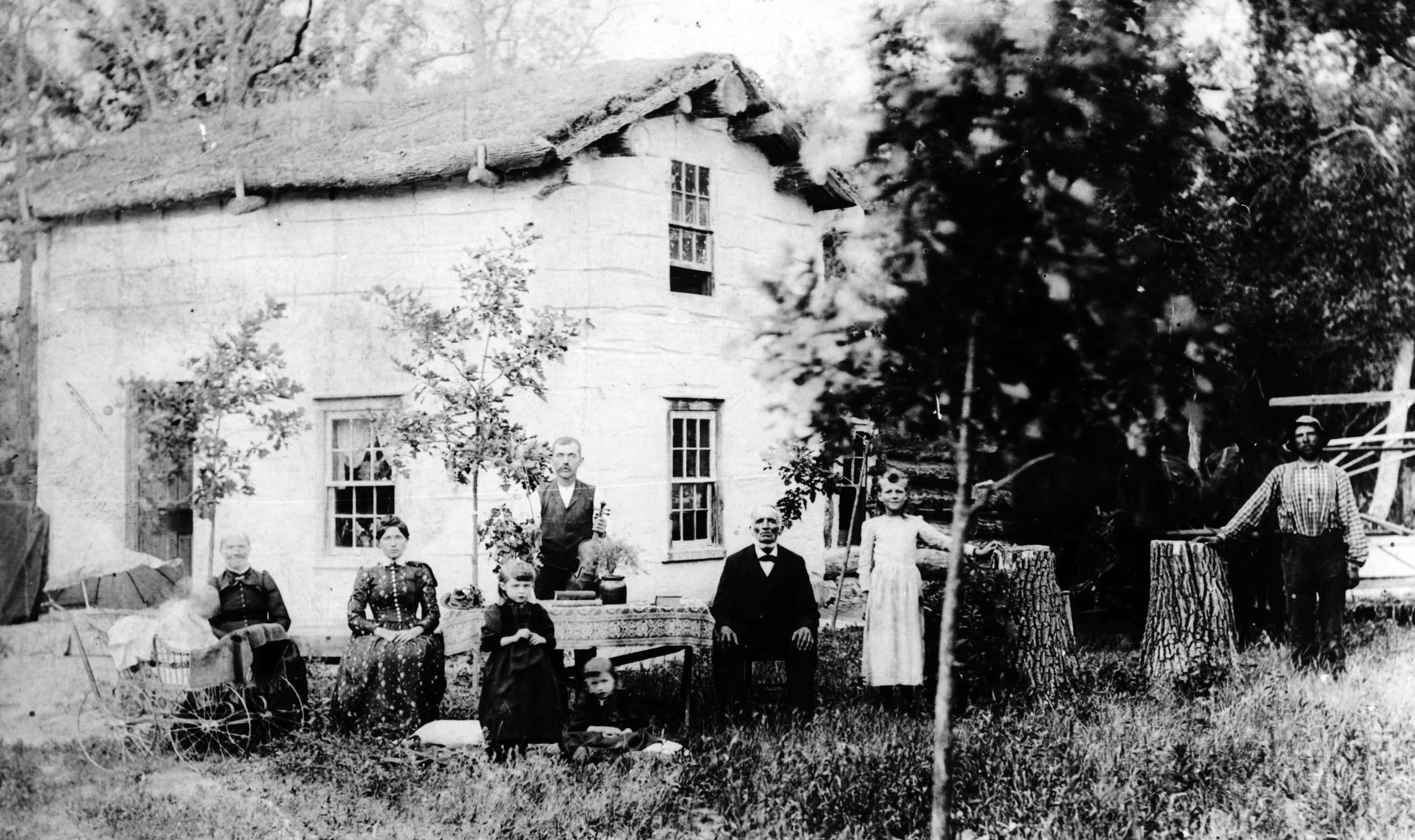 Illustrasjonsbilde til USA tur. Simen Hesnes farm i Mouce River i Nord Dakota. Huset ble bygd i 1886-1888.