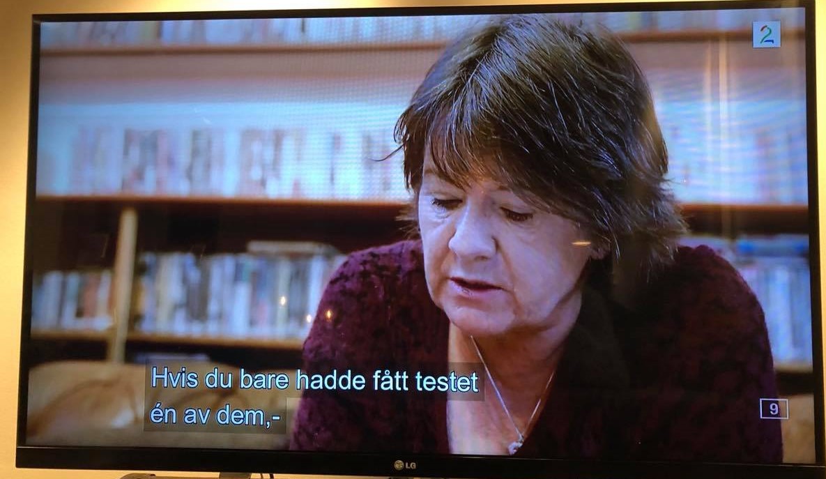 TV-bilde av Heidi Sitara Fjeldvig