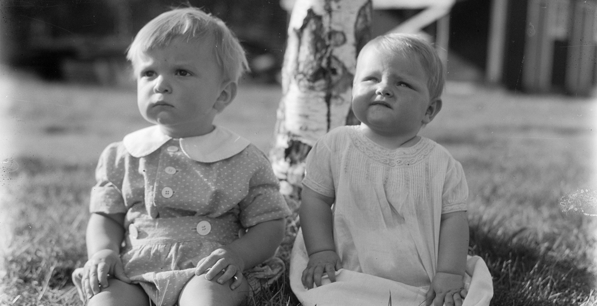 Ung gutt og jente, dobbeltportrett