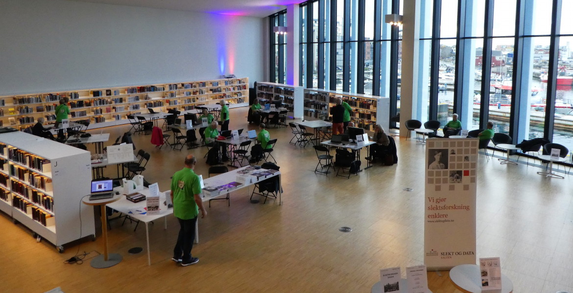 Slektsforskerdagen 20201 Stormen bibliotek  -foto Anne Grete Mensen