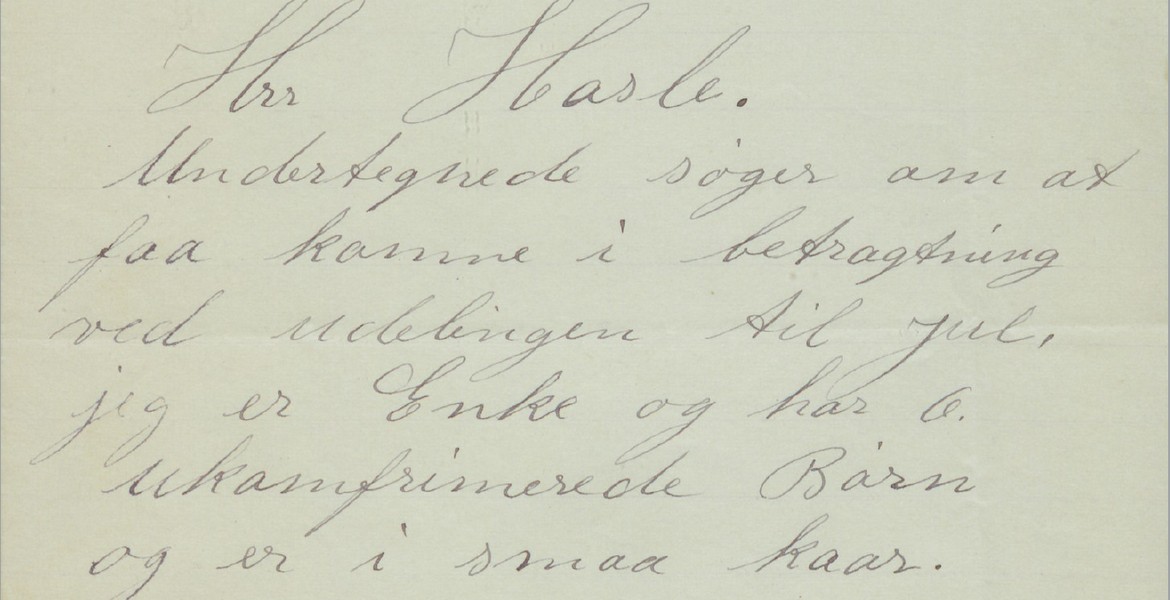 Søknad om understøttelse