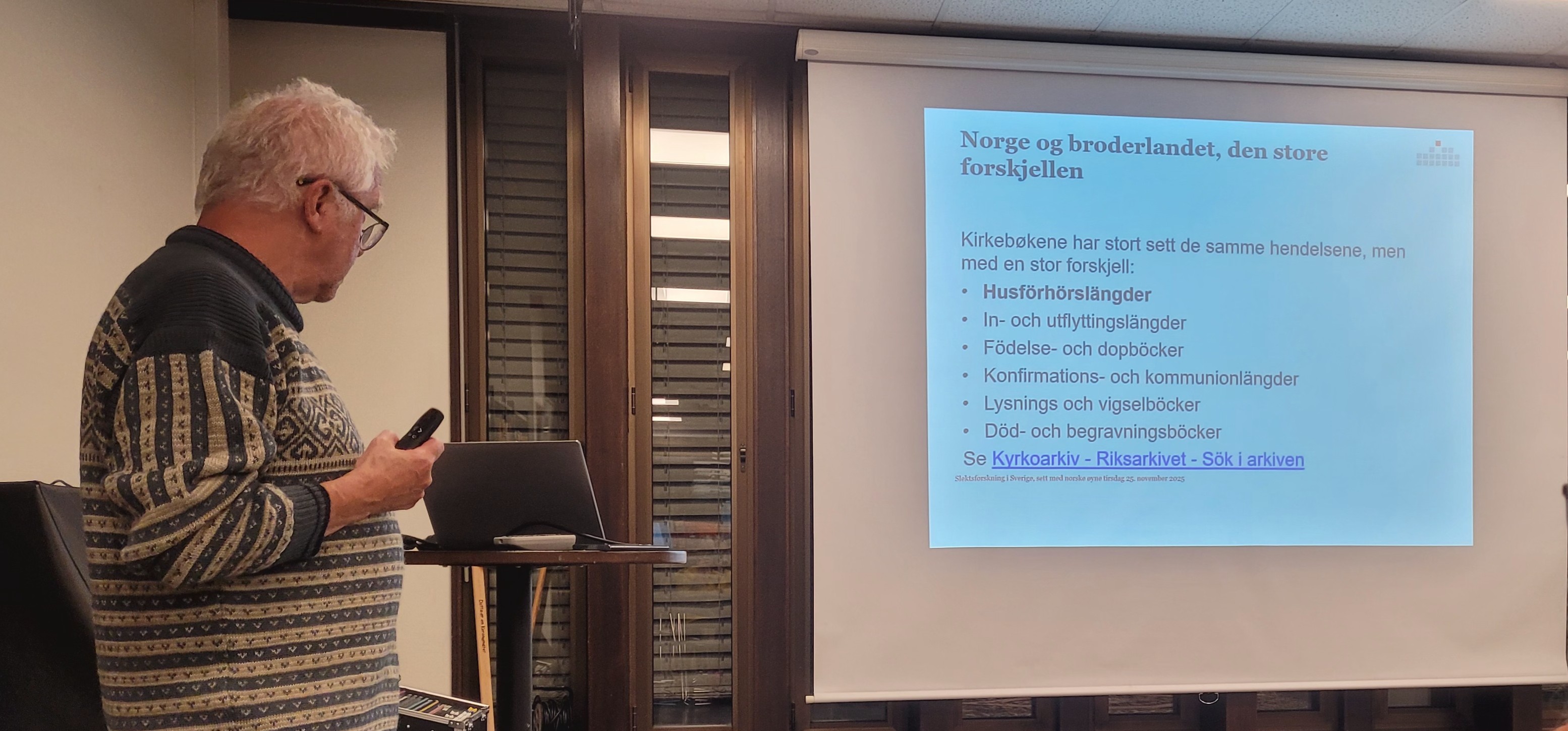 Foredrag ved Sigbjørn A. Elvebakken 25.11.25