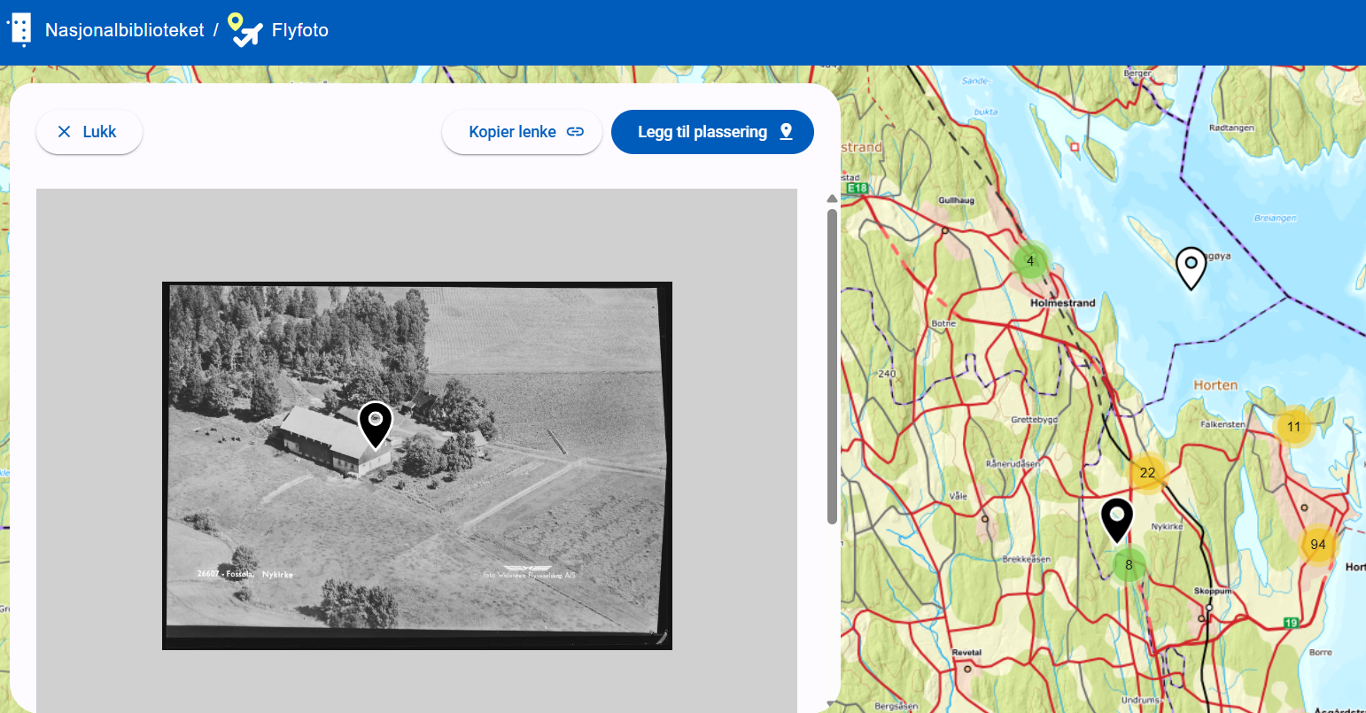 Nasjonalbiblioteket - Flyfoto