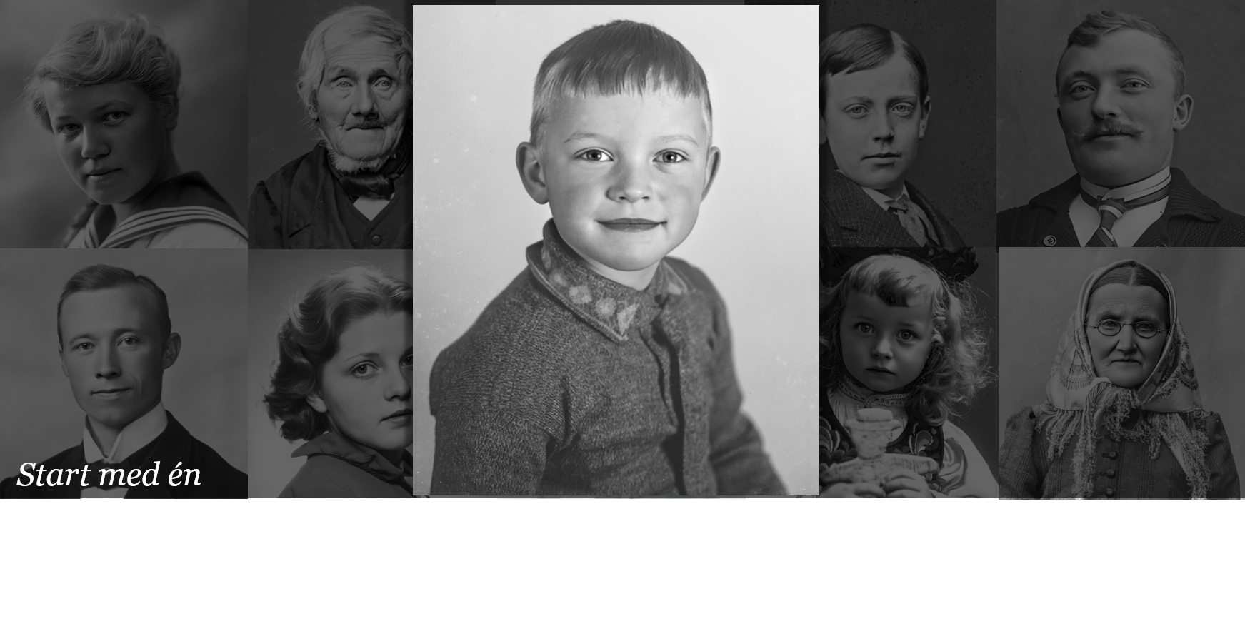 Liten gutt - sort hvitt