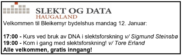 Medlemsmøte 12. januar 2026