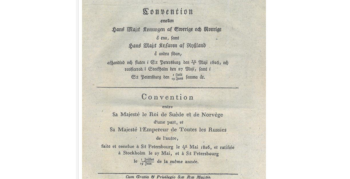 Grensekonvensjonen av 1826
