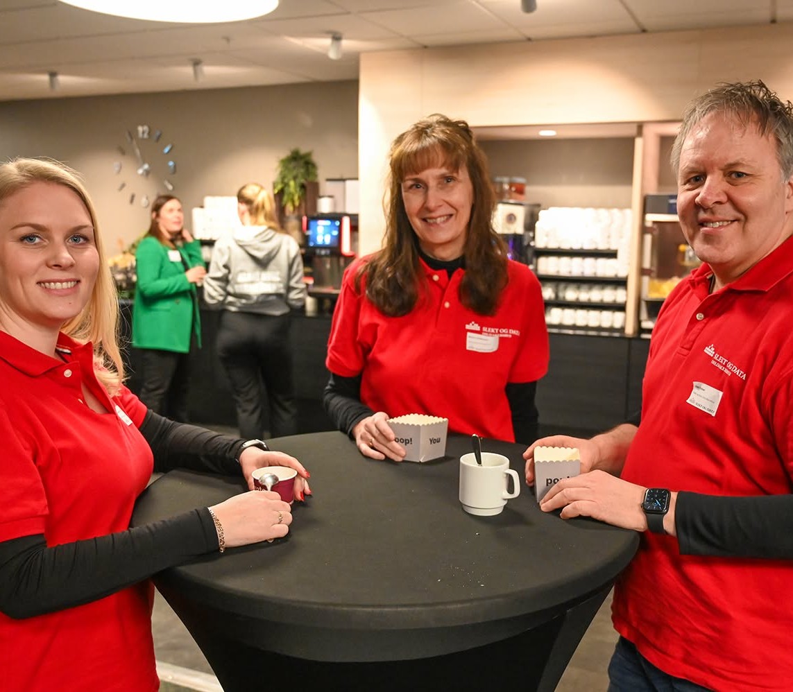 Kaffepause på tillitsvalgtsamling