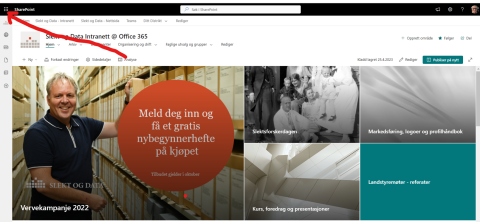 Finn frem på intranett - Finn ulike programmer