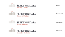 Samiske og kvensk navn på Slekt og Data