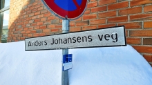Anders Johansens veg-skilt