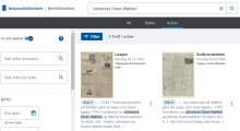 Også faren til Anders, Johannes, er omtalt i aviser i nettbiblioteket.
