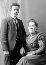 Farfar Sigurd og farmor Inga i 1907.