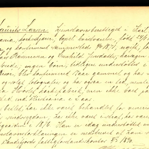 Hjemstavnsprotokoll for Sandefjord 1888-1895