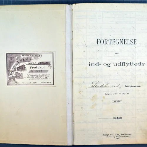 Flytteprotokoll for Sandar 1901-1908