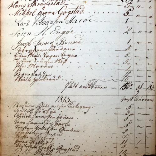 Gavebog for fattige 1812-13