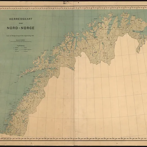 Herredskart over Nord-Norge 1918