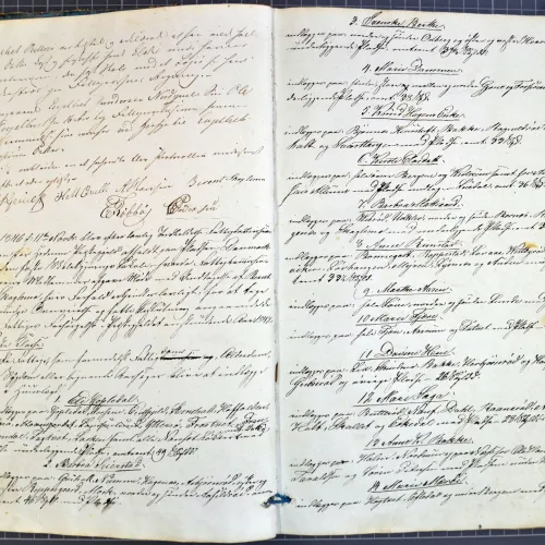 Hedrum Præstegields Fattigcommission Forhandlingsprotocol 1845-50