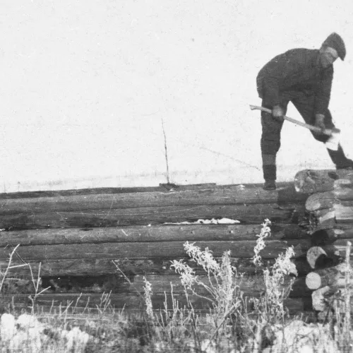 Bilde av en tømmermann