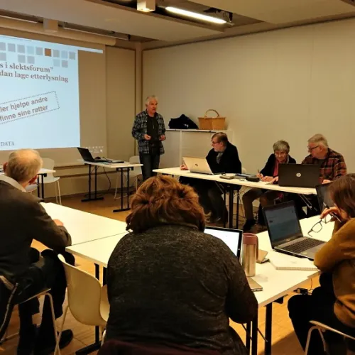 Kurs i Slektsforum januar 2018 i Bodø - Viggo Eide 