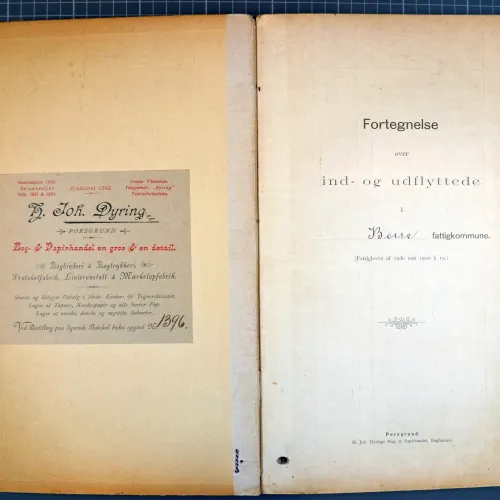 Borre lensmannskontor - Flytteprotokoller