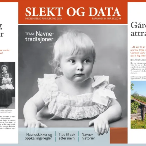 Medlemsblad om navnetradisjoner_kollasj