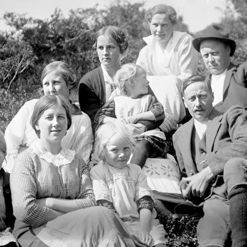 Familie på tur