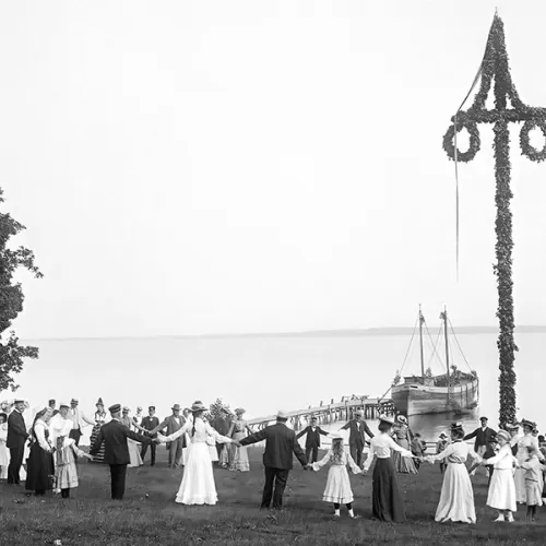 Midtsommerfest i Sverige før i tiden