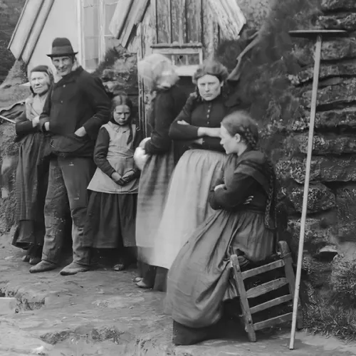 Bilde av islendinger fra rundt 1900
