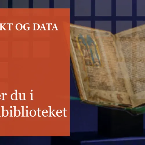 Gammel bok på Nasjonalbiblioteket