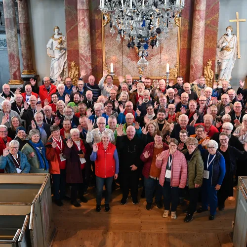Bilde fra Slekt og Datas landsmøte 2024 fra Kongsberg kirke