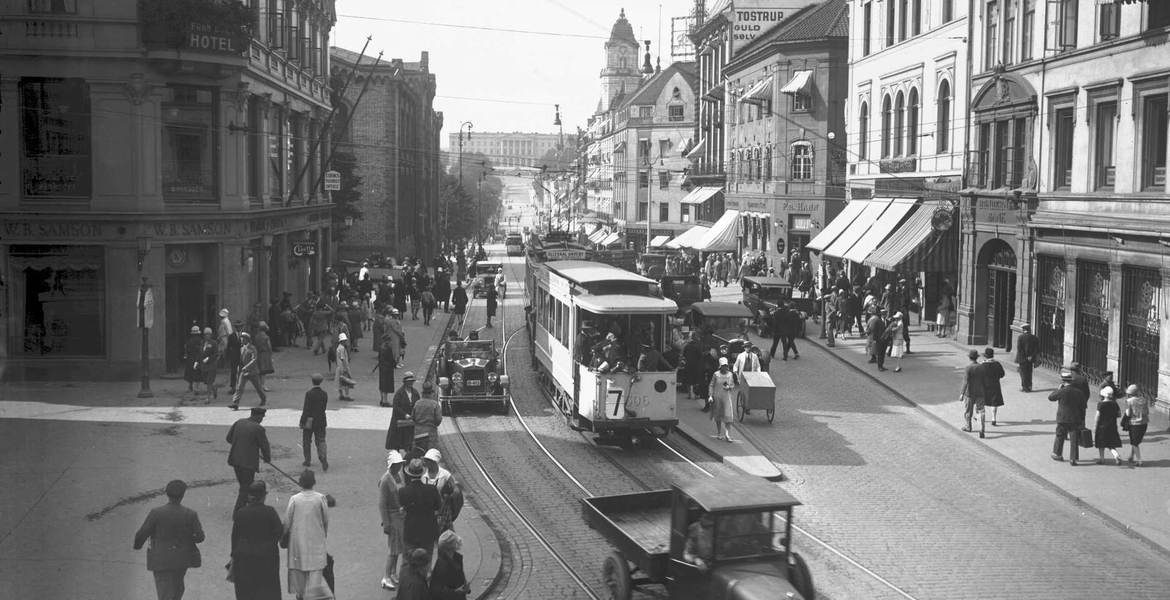 Oversiktsbilde over gamle Oslo
