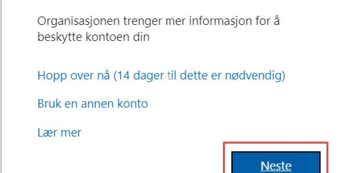 Sikre kontoen bilde 0