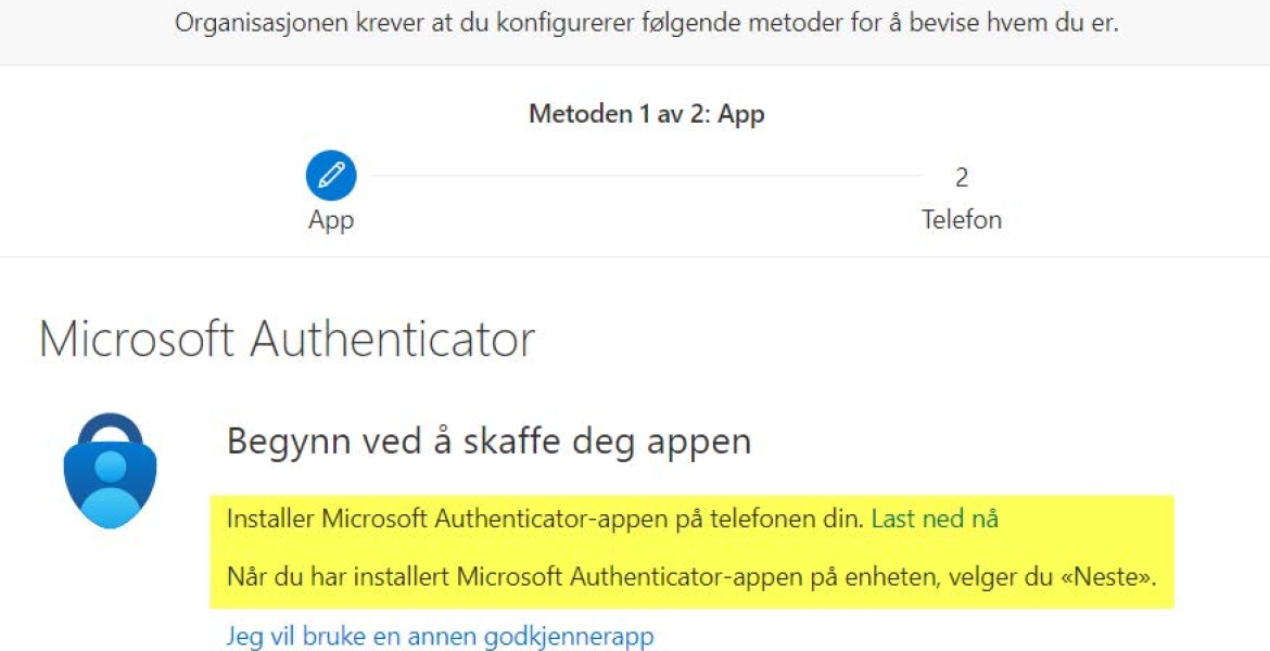Sikre kontoen bilde 1