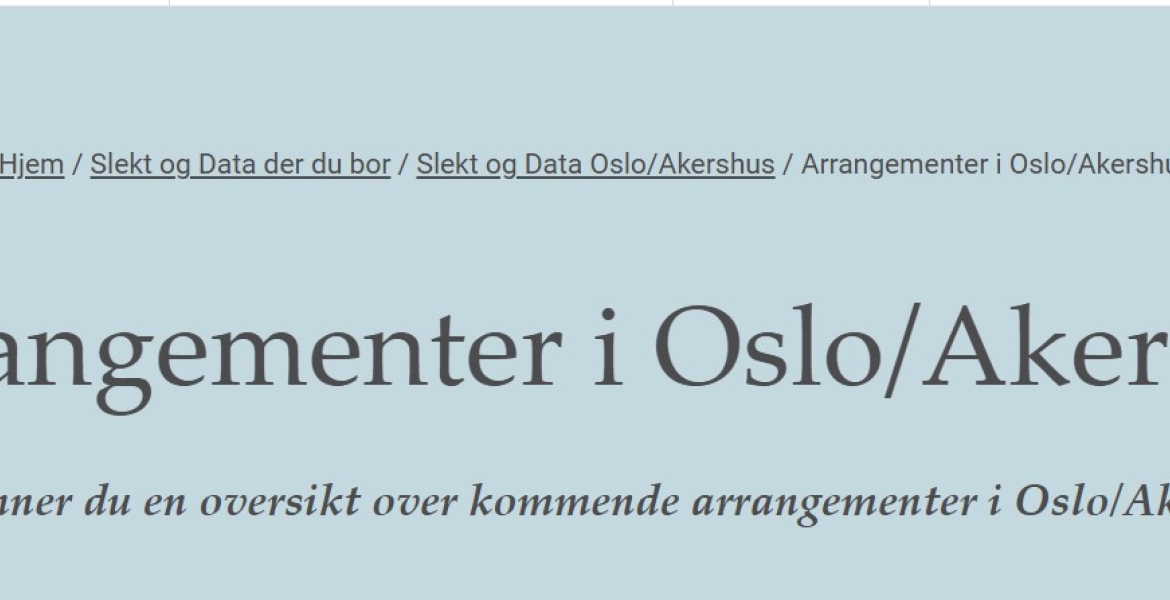 Arrangementskalender