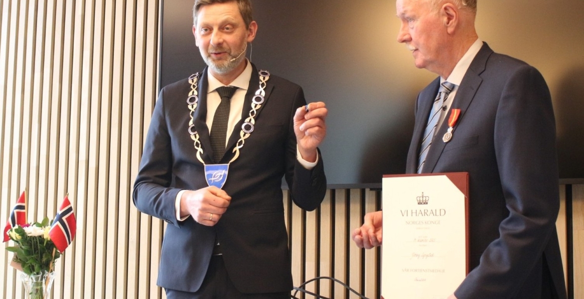 Ordfører Harnes og Jonny Lyngstad