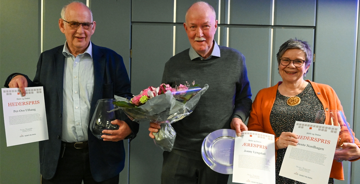 Mottakere av Slekt og Datas ærespris og hederspriser 2024